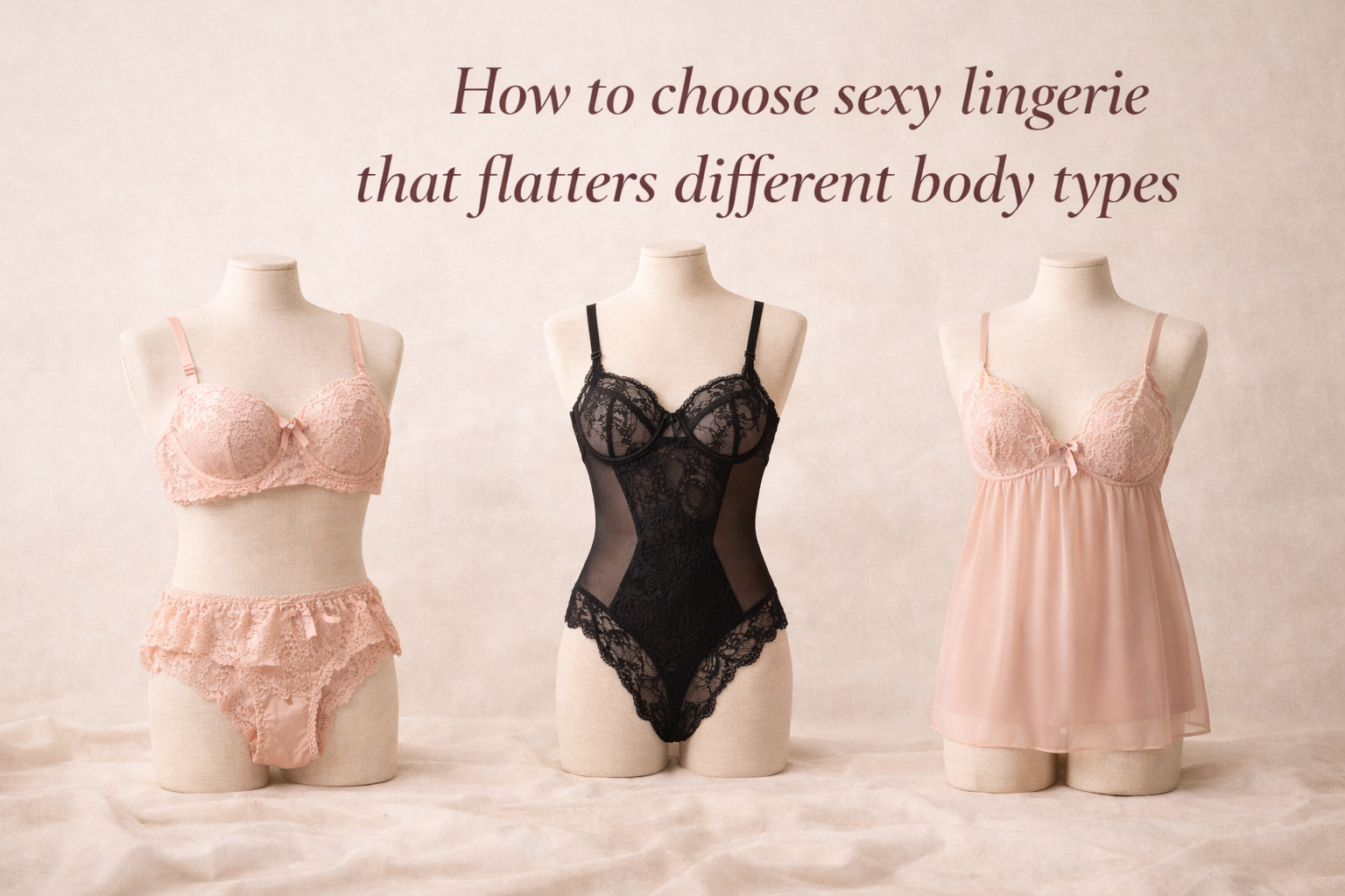 How to choose sexy lingerie that flatters different body types