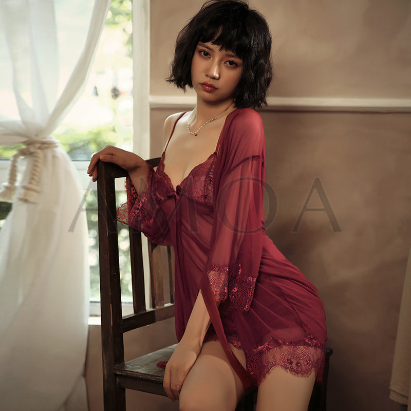 Lace Babydoll Lingerie Set