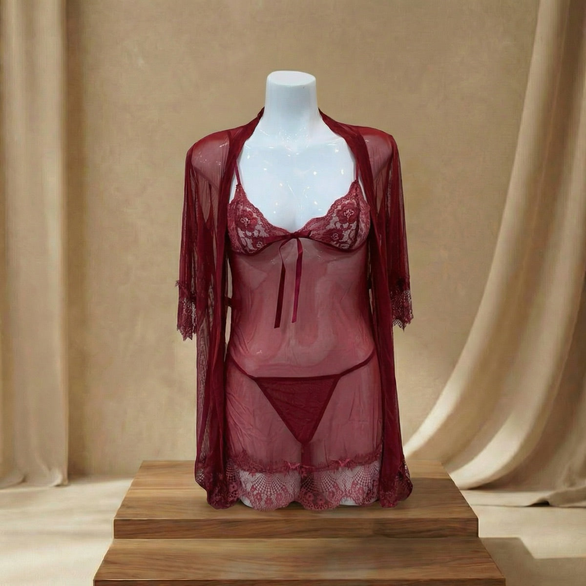 Lace Babydoll Lingerie Set