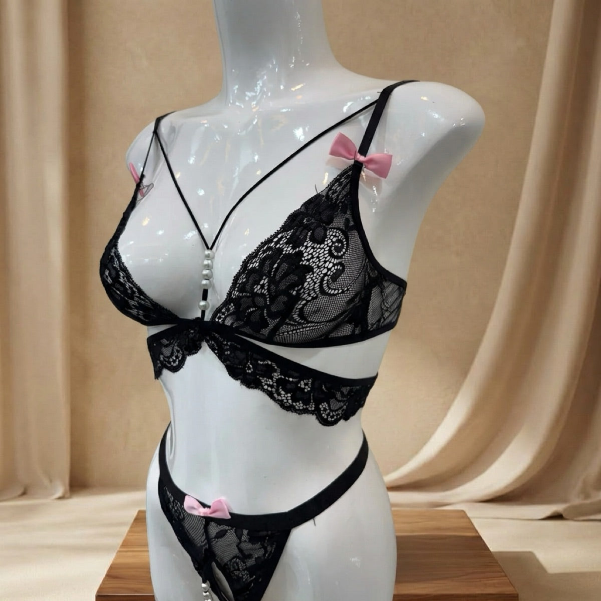 Pearl Tease Lingerie Set