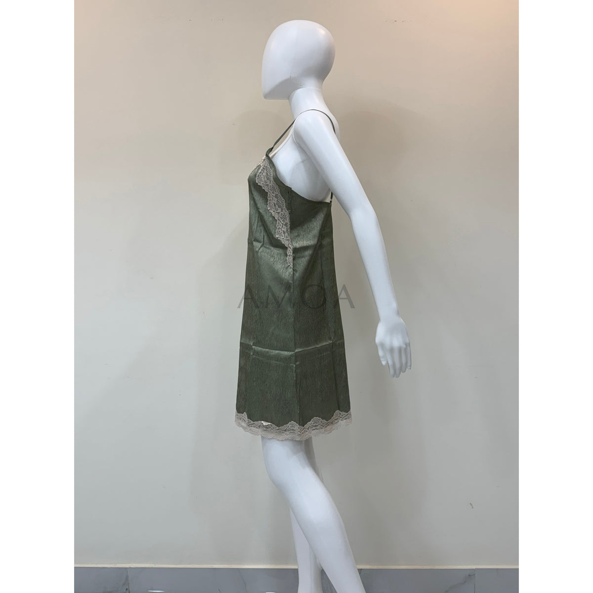 Elegant Satin Sleepwear with Lace