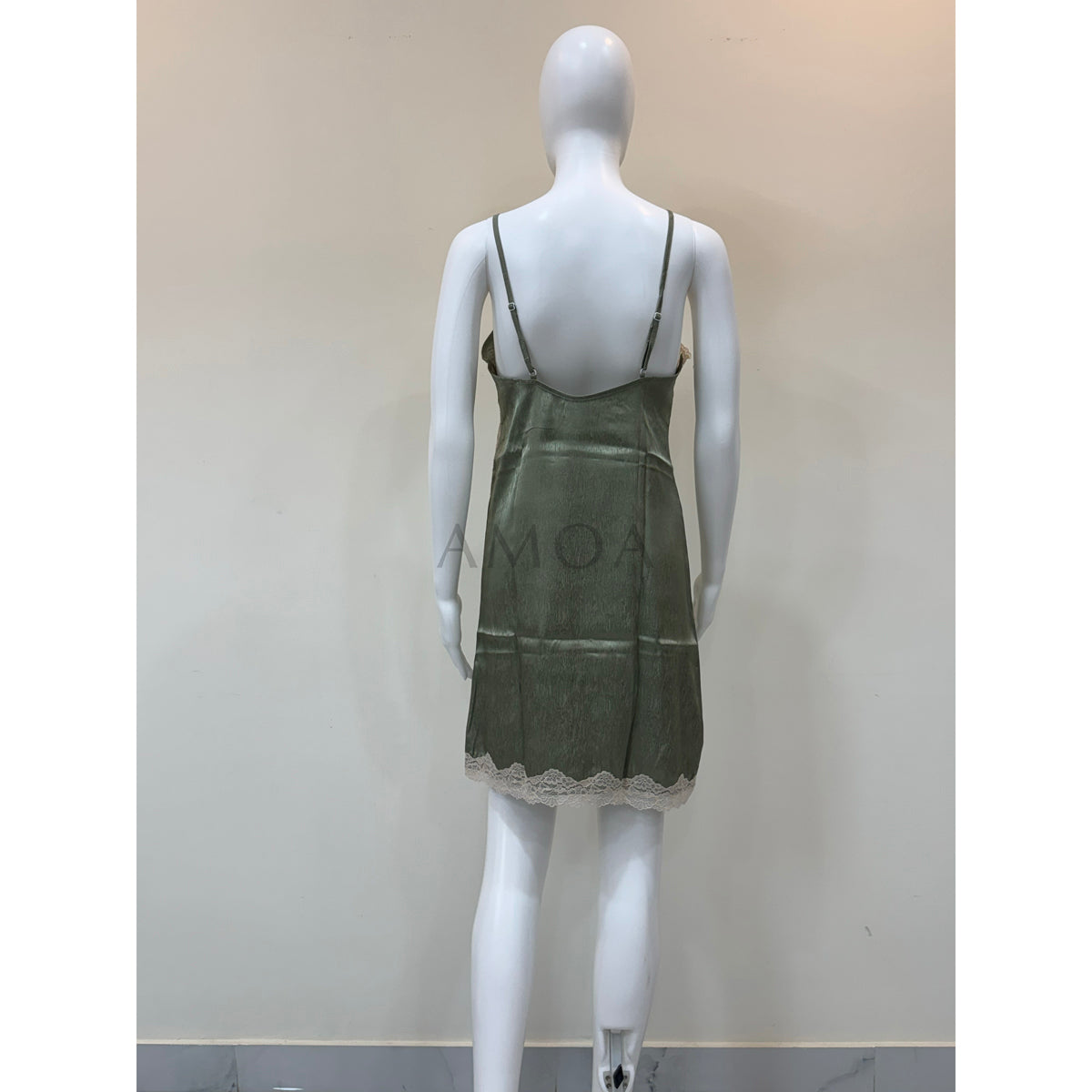 Elegant Satin Sleepwear with Lace