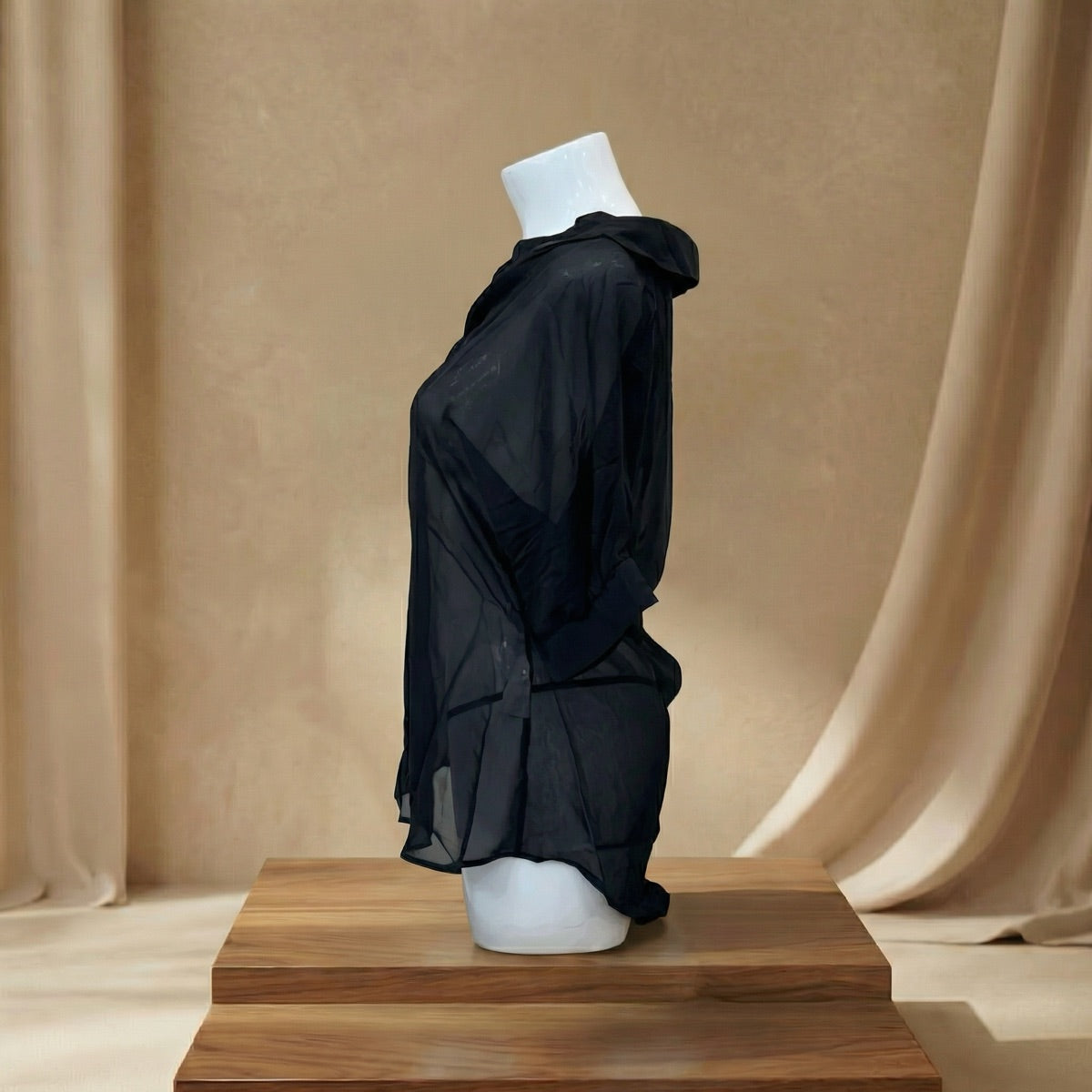 Sheer Roleplay Shirt Dress