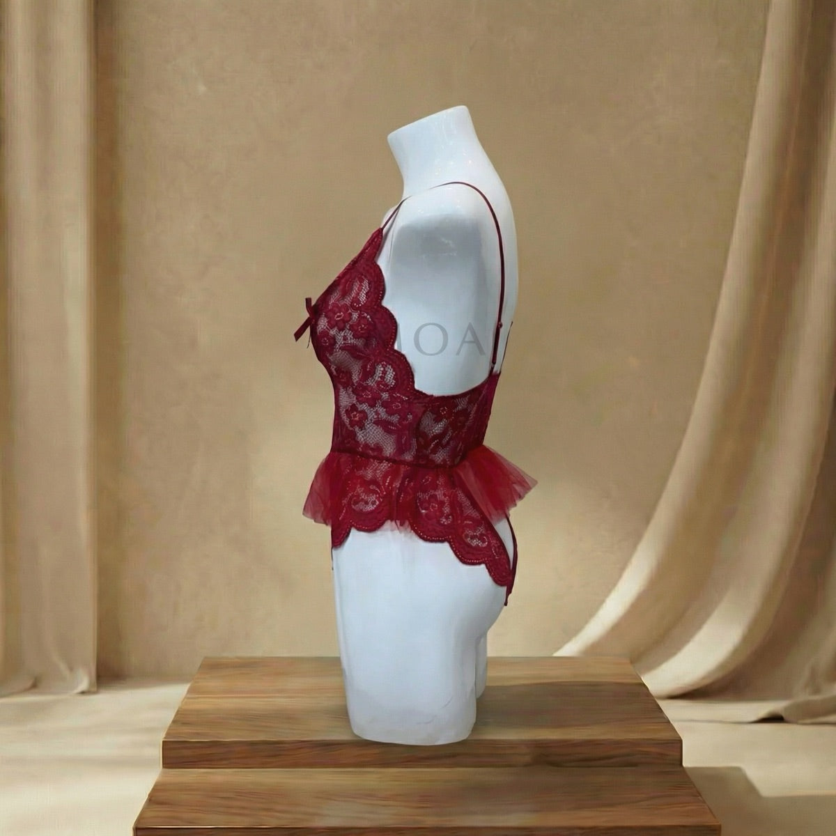 Petal Peplum Teddy Lingerie