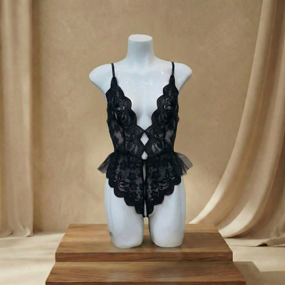 Petal Peplum Teddy Lingerie