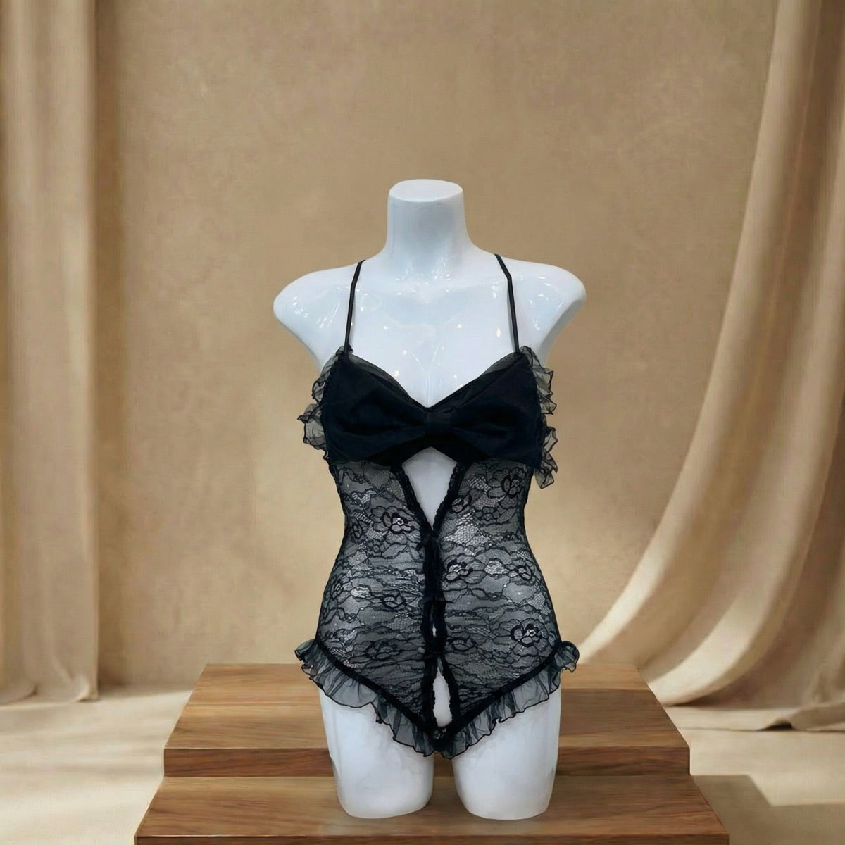 Bow Lace Teddy Lingerie