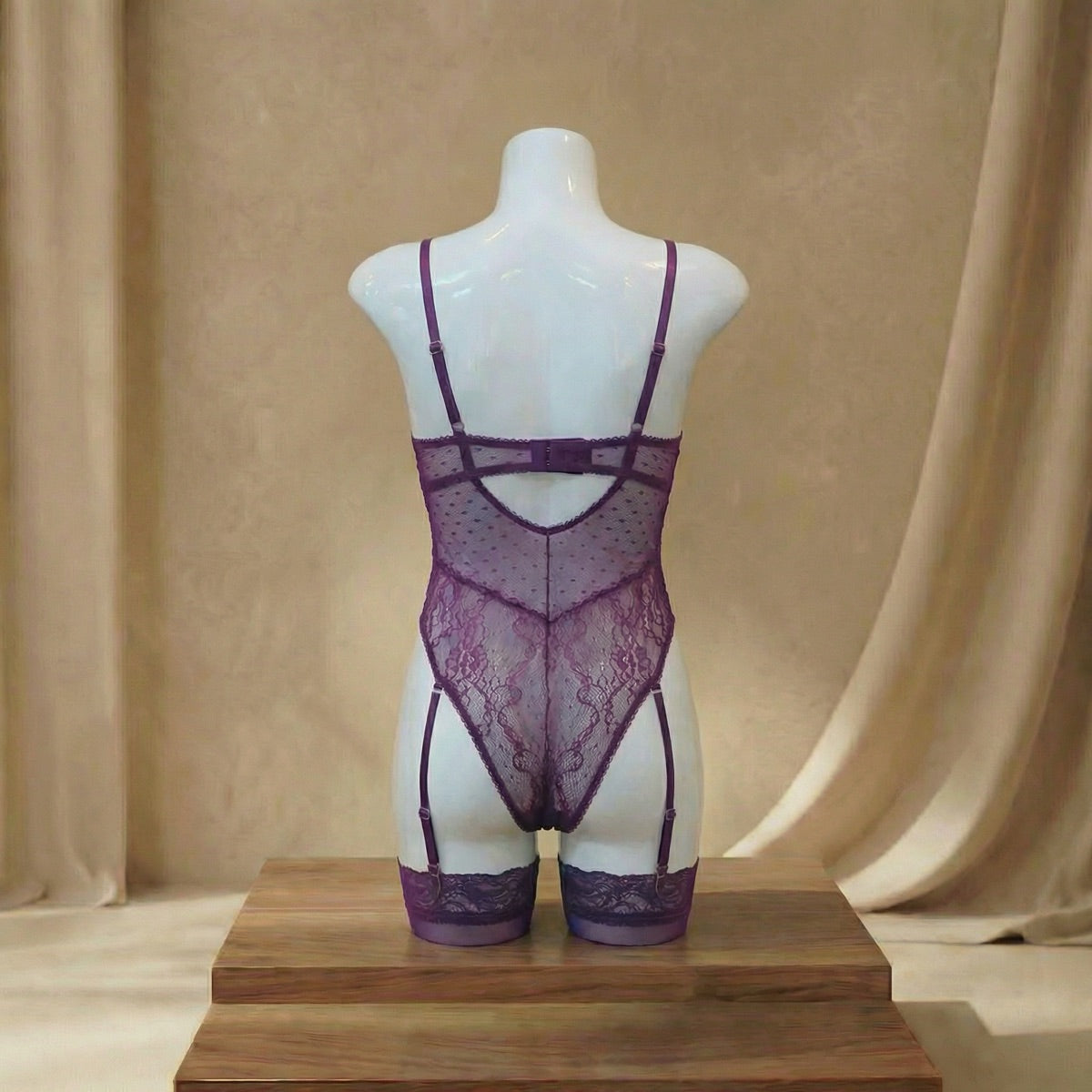 Lace Garter Teddy Lingerie