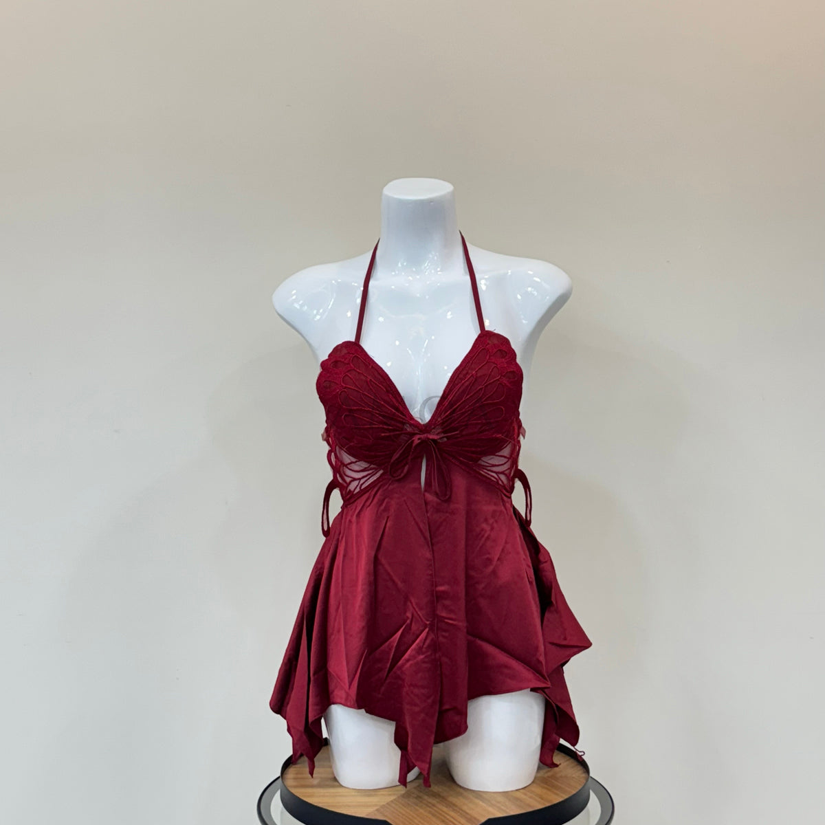 Butterfly Halter Babydoll Lingerie