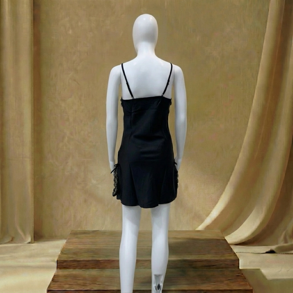 Lace Trim Slip Night Dress