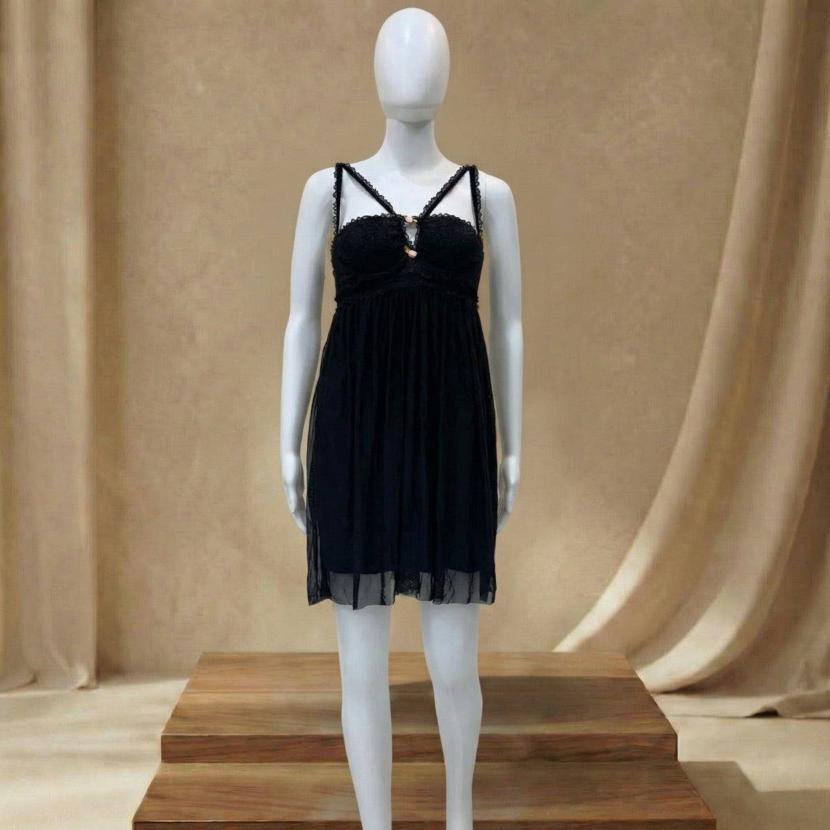 Petal Lace Babydoll Night Dress