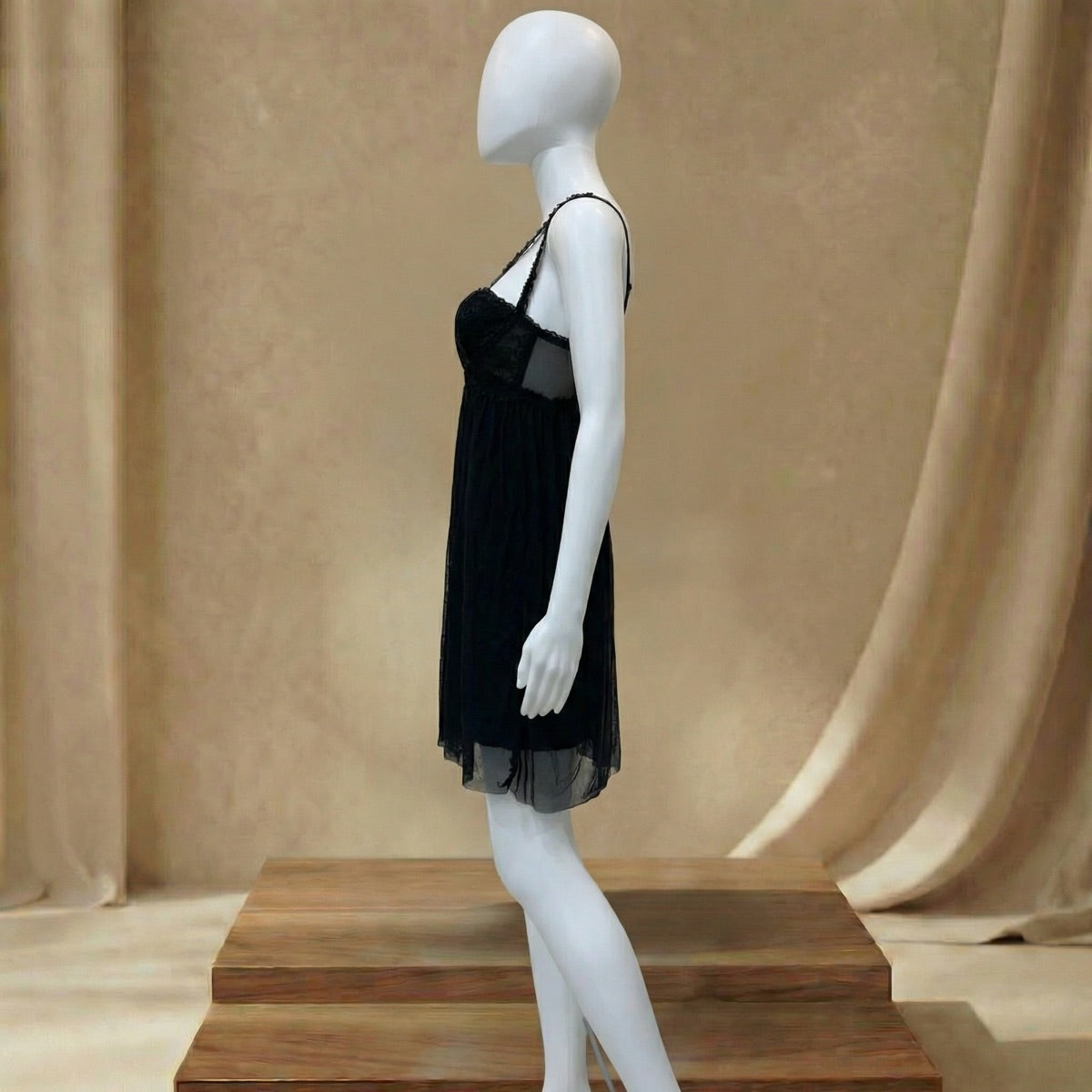 Petal Lace Babydoll Night Dress