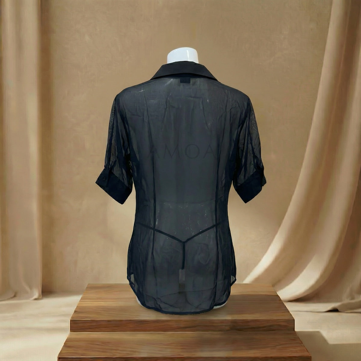 Sheer Roleplay Shirt Dress